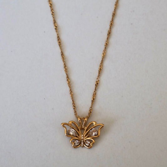 Crystal Butterfly Necklace