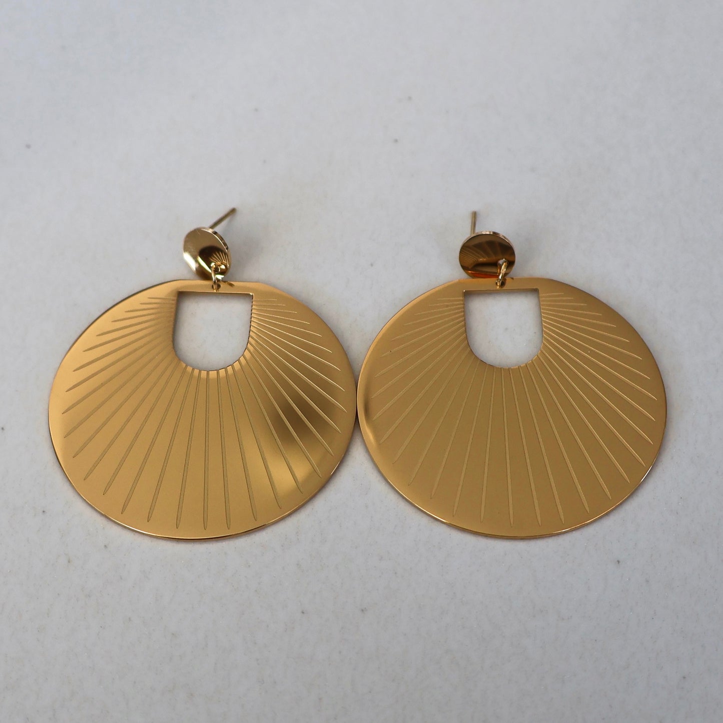 Circle Plate Earrings